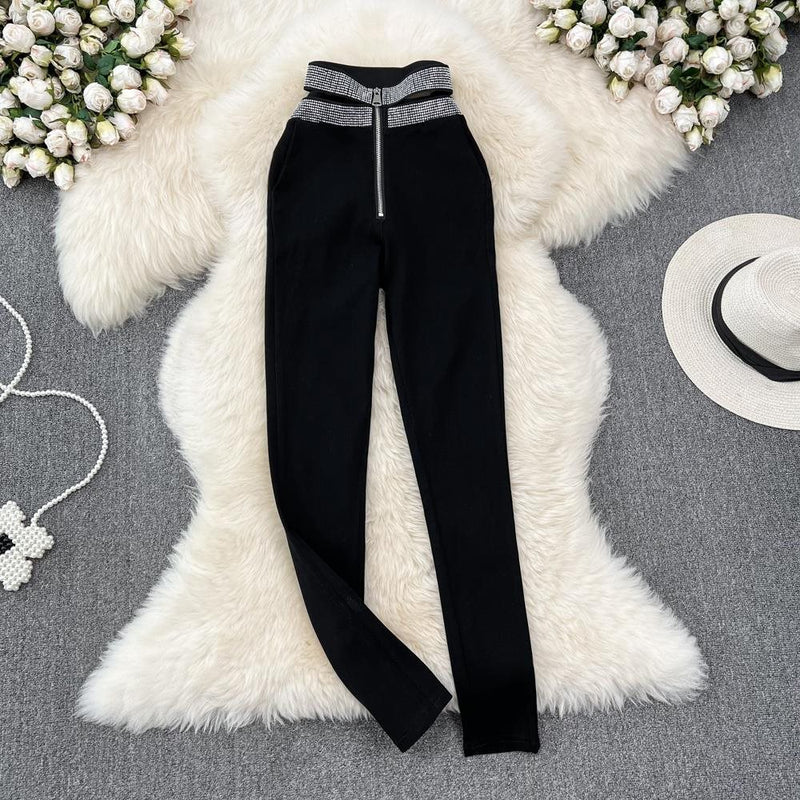 Versatile Black Pencil Pants For Women