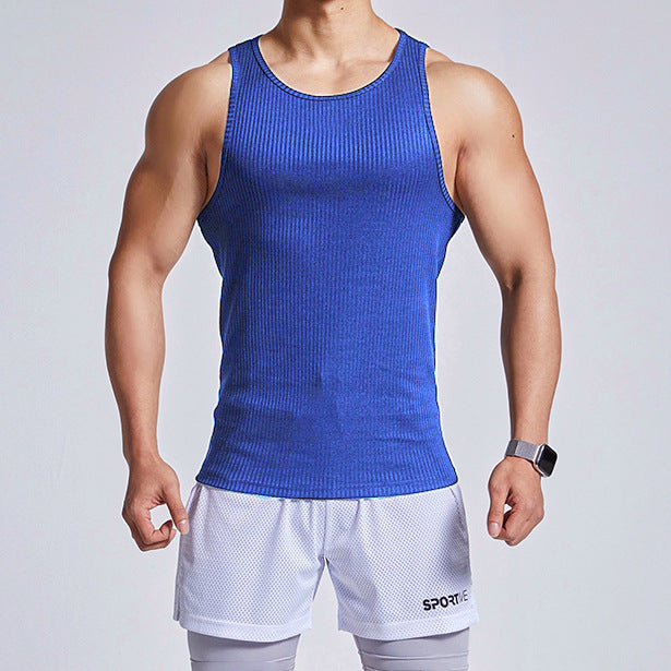 Outdoor Running Fitness Vest Men's Tops