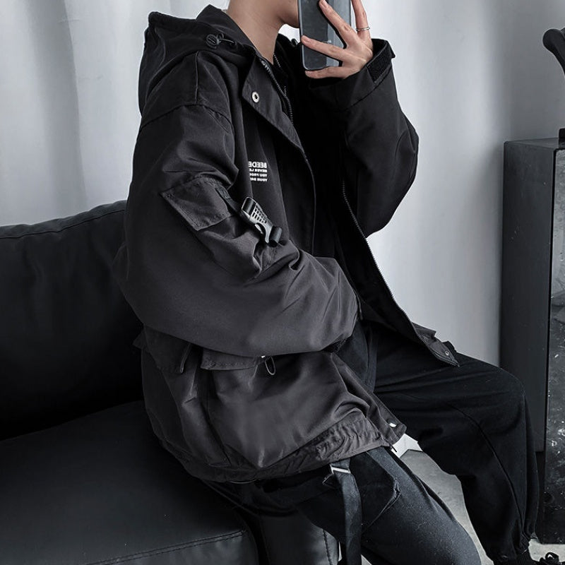 Outerwear Streetwear Hooded Jacket