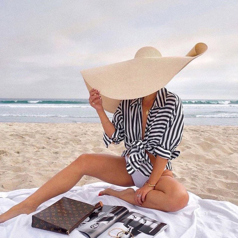 Wide Brim Oversized Beach Hat