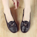 Soft Sole Low Heel Women's Leather Shoes