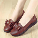 Soft Sole Low Heel Women's Leather Shoes