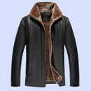 Men's Leather Jacket With Fur - Jessie's D Man