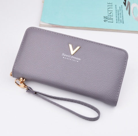 Zipper Long Purse Wallet