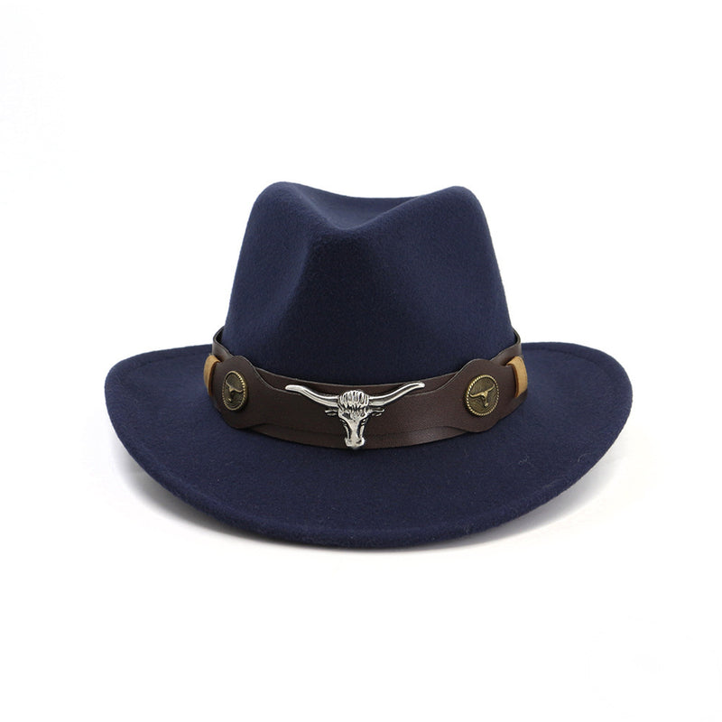 Western Cowboy Hat With Bull Décor