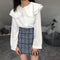 Mid Waist Above Knee Plaid Mini Skirt