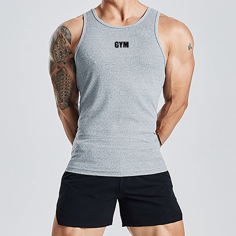 Outdoor Running Fitness Vest Men's Tops