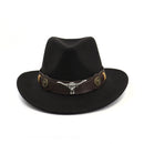 Western Cowboy Hat With Bull Décor