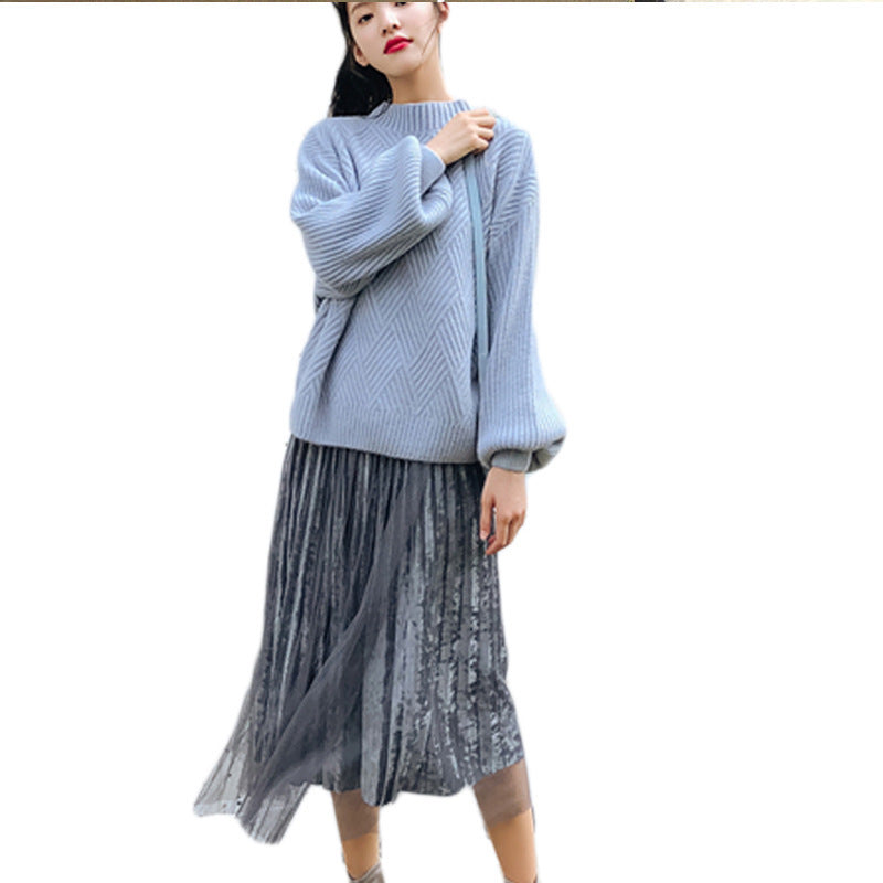 Half-neck Sweater For Women