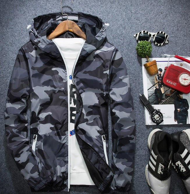 Camouflage Men's Hoodie Jacket