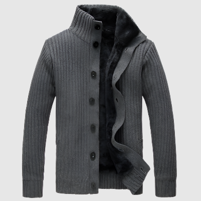 Men's Winter Warm Shirt Thick Sweater Jacket