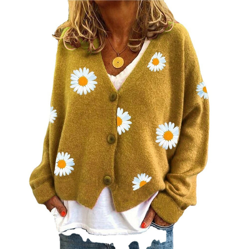 Embroidered Cardigans Sweater