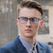 Fashion Glasses Frame Male Metal Anti-Blue Glasses Half Frame Glasses Frame - Jessie's D Man