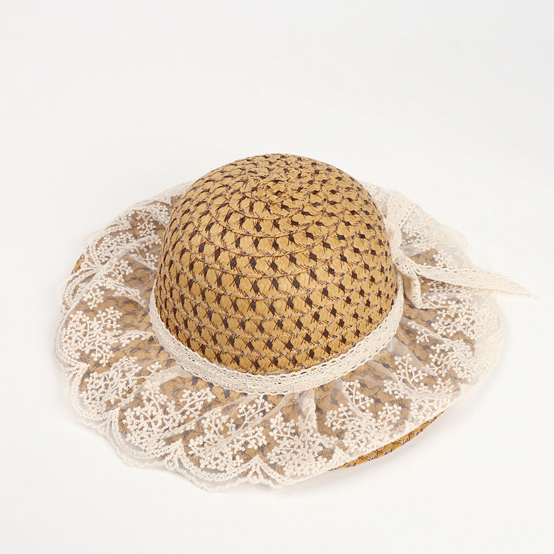 Wide Brim Straw Beach Hat