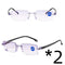 Diamond Cut Dual Light Blue Light Blocking Reading Glasses - Jessie's D Man