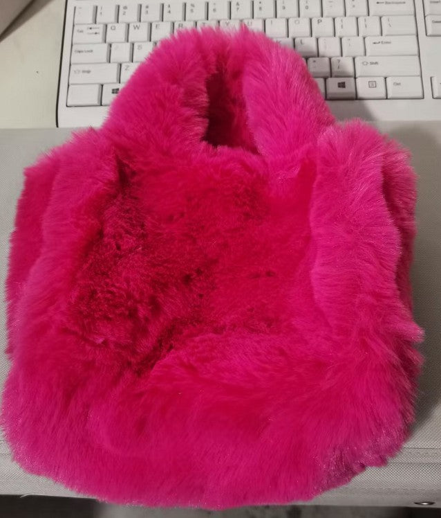 Fluffy Shoulder Handbag