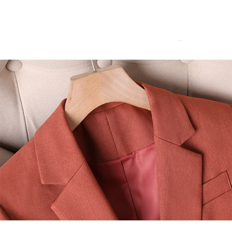 Long Sleeve Single Button Blazer Coat