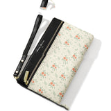 Floral Leather Long Purse