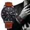 Retro Design Leather Band Sports Watch