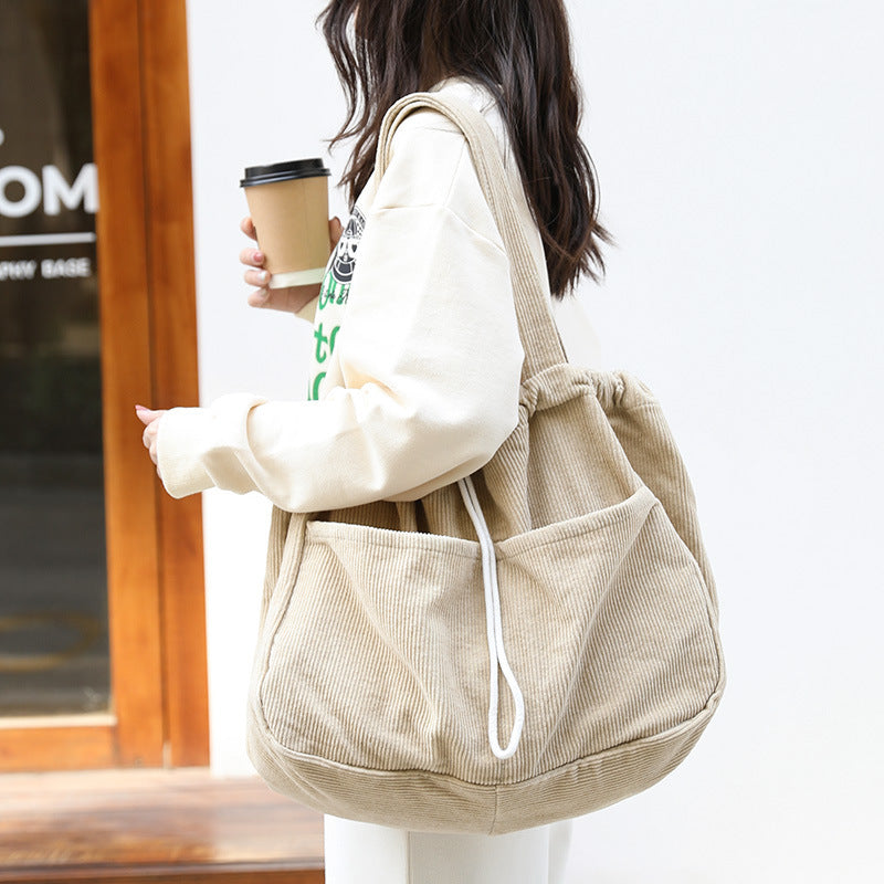 Corduroy Shoulder Bag