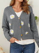 Embroidered Cardigans Sweater