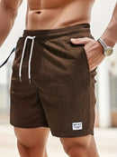 Lace-up Drawstring Shorts Summer Corduroy Sports Short Pants Mens Clothing - Jessie's D Man