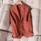 Long Sleeve Single Button Blazer Coat