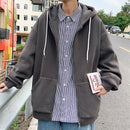 Men's Casual Zipper Hoodie Jacket Coat