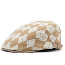 Retro Plaid Short Brim Advance Hats British Casual Painter Hat - Jessie's D Man