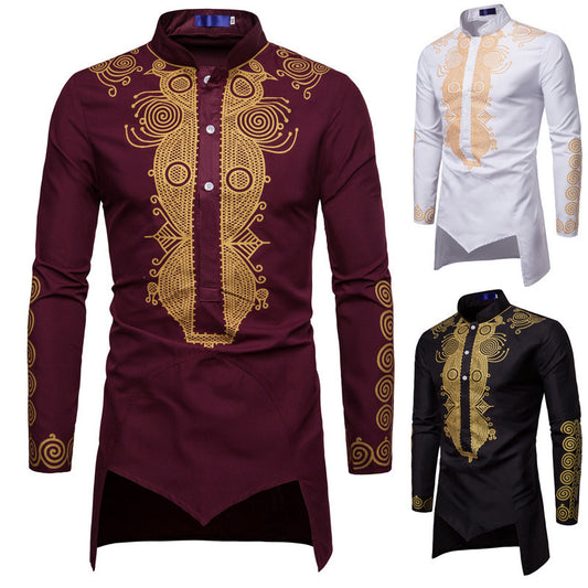 Men Fashion Africa Clothing Long Pullovers African Dress Clothes Hip Hop Robe Africaine Casual World Appar - Jessie's D Man