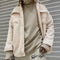 Men's Winter Fashion Solid Fleece Coat