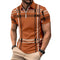 Men's Printed Plaid Striped Polo Shirt - Jessie's D Man