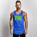 Fitness Slim Fit Vests Mesh Singlets Muscle Tops