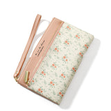 Floral Leather Long Purse