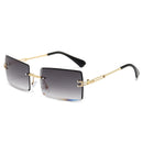 Men And Women Fashion Simple Frameless Sunglasses - Jessie's D Man