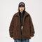 Vintage Lamb Wool Women's Loose Coat