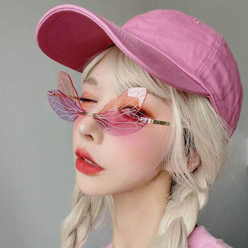 Dragonfly Wing Shape Sunglasses for Women