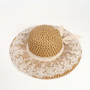 Wide Brim Straw Beach Hat