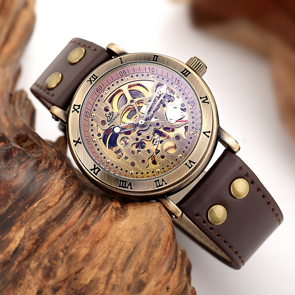 Analog Vintage Casual Mechanical Watch