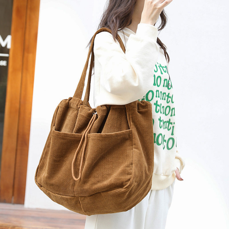 Corduroy Shoulder Bag