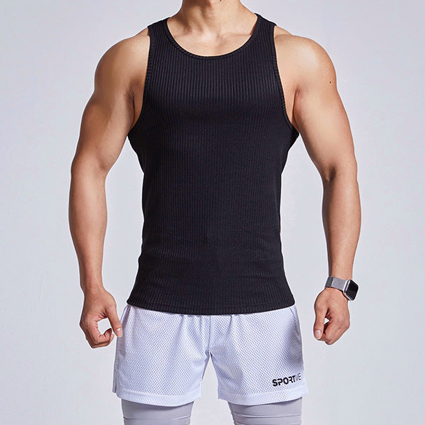 Outdoor Running Fitness Vest Men's Tops