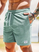 Lace-up Drawstring Shorts Summer Corduroy Sports Short Pants Mens Clothing - Jessie's D Man