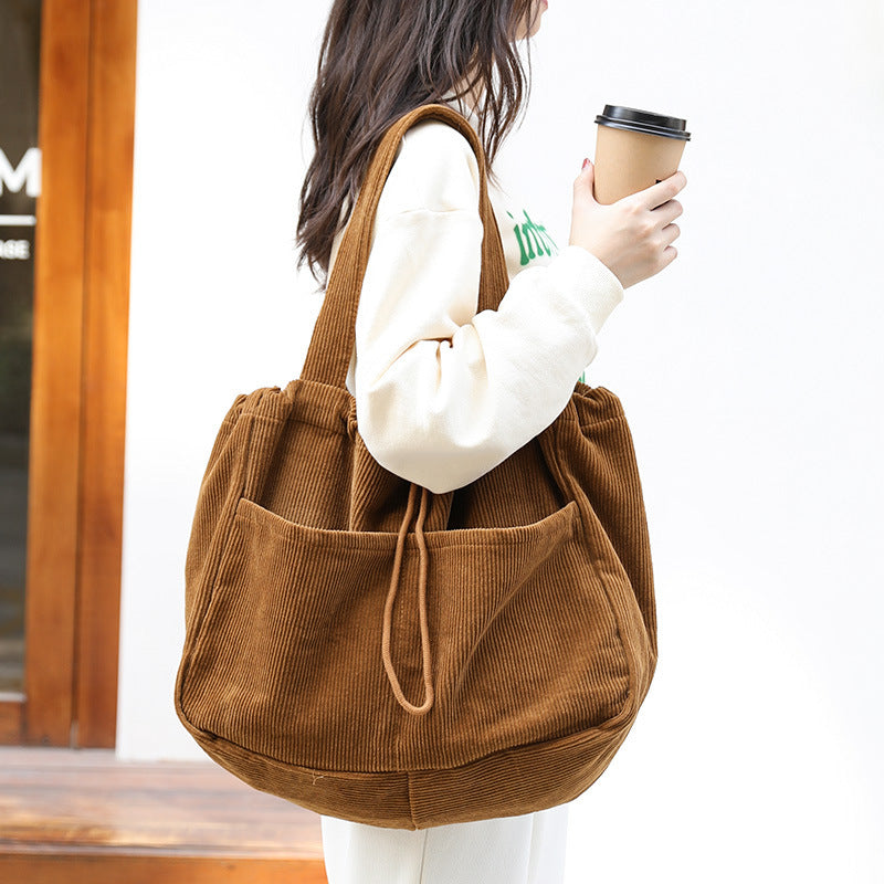 Corduroy Shoulder Bag