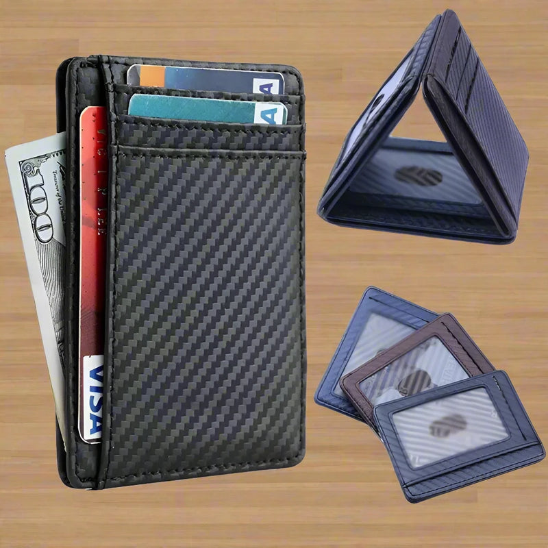 PU Leather Mini Slim Wallet