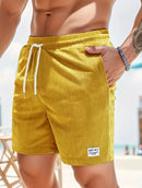 Lace-up Drawstring Shorts Summer Corduroy Sports Short Pants Mens Clothing - Jessie's D Man