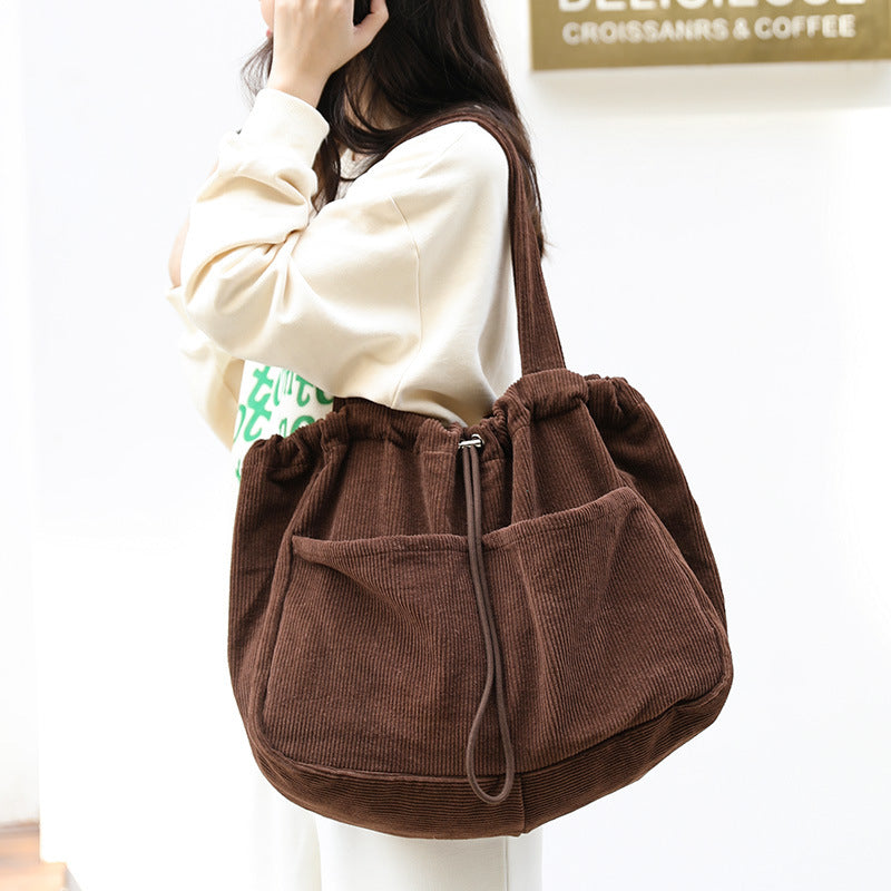 Corduroy Shoulder Bag