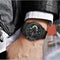 Genuine Leather Wrist Watch For Men