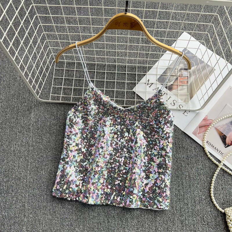 Foreign Style Short Loose Sleeveless Tops