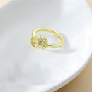 Opening Adjustable Star Moon Ring Set