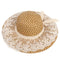 Wide Brim Straw Beach Hat